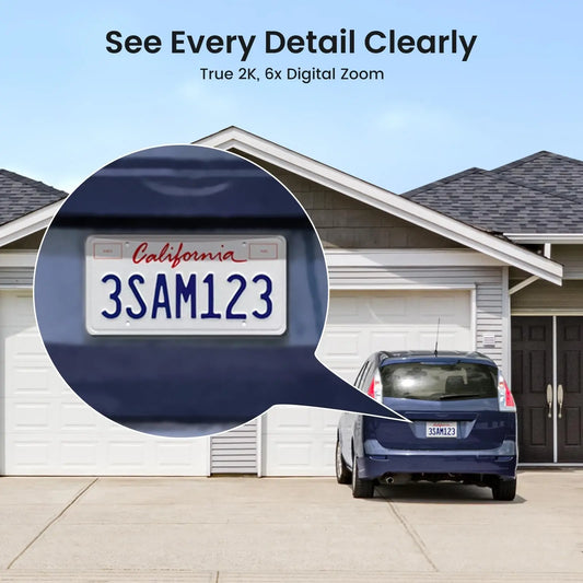 AOSU 100% Wire-free 3MP Wifi Solar Camera Outdoor Built-in Battery Security Camera Color Night Vision 2-Way Audio CCTV Cam