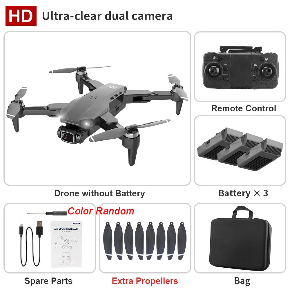 Drone L900 Pro 4K Professional 5G GPS HD Dual Camera Photography Brushless Foldable Quadcopter RC Distance 1.2KM Drones Toys