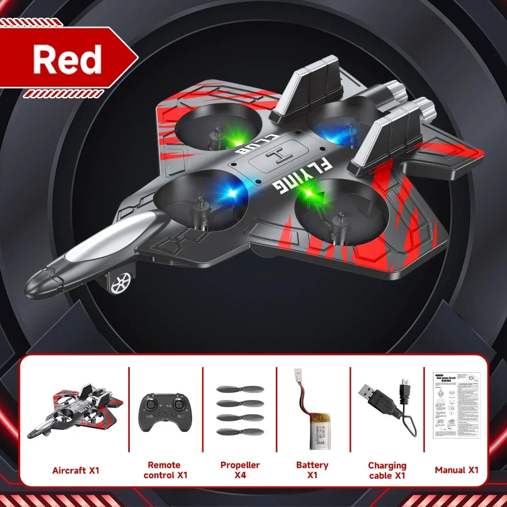 NEW CZ01 RC Remote Fighter Plane Quadcopter Foam Aircraft Shatterproof Long Endurance Drone Children's Toys Gift Drones