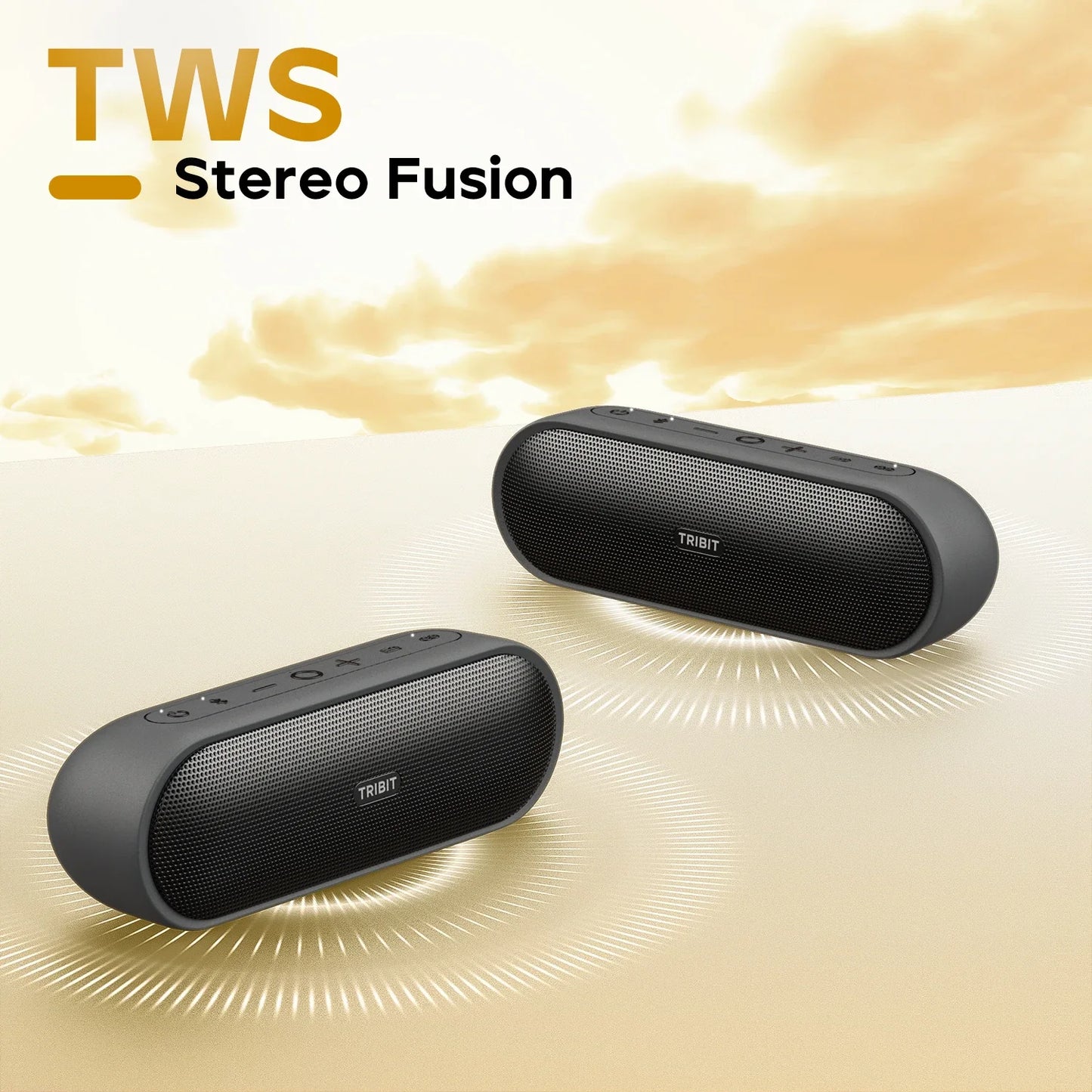 New. XSound Plus 2 Portable Bluetooth Speaker, 30W Power, IPX7 Waterproof Wireless Speaker 24-hrs Playtime For Camping, Hiking