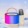 Bluetooth-Compatible 5.3 Portable Karaoke Machine with Wireless Mic Mini Home Theater Speakers Small Speaker for Home Karaoke