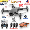 Drone L900 Pro 4K Professional 5G GPS HD Dual Camera Photography Brushless Foldable Quadcopter RC Distance 1.2KM Drones Toys