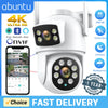 8MP 4K Outdoor Wifi Security Camera Dual Lens Dual Screens Video Surveillance Camera Home Smart Human Detection ICSEE APP