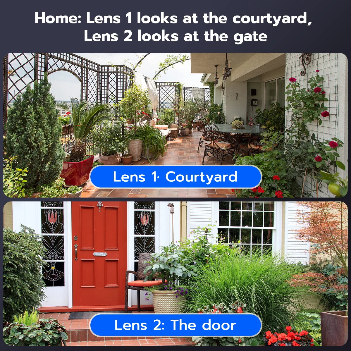 JOOAN 4K 6MP HD PTZ Camera Outdoor Dual Lens Dual Screen AI Tracking 5G WIFI IP Camera Security CCTV Video Surveillance Cameras