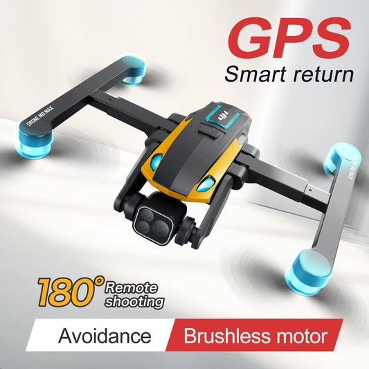 2024 M8Pro RC Drone 4K Professinal With 1080P Wide Angle HD Camera Foldable Helicopter WIFI FPV Height Hold Gift Toy