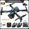 C10 RC Drone 4K Professional Three Camera HD Obstacle Avoidance Dron Wifi FPV Quadcopter Remote Control Aircraft Helicopter Toys