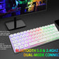 MAMNASNAKE L500 Wireless Gaming Keyboard and Mouse Combo, Mechanical Feeling Keyboard with Bluetooth 5.1&2.4G Wireless Dual Mode