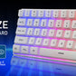 MAMNASNAKE L500 Wireless Gaming Keyboard and Mouse Combo, Mechanical Feeling Keyboard with Bluetooth 5.1&2.4G Wireless Dual Mode