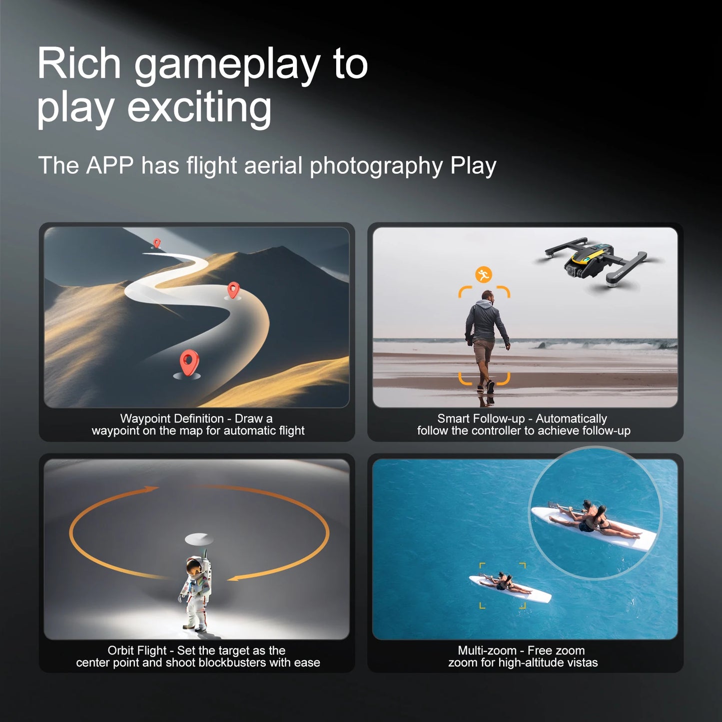 2024 M8Pro RC Drone 4K Professinal With 1080P Wide Angle HD Camera Foldable Helicopter WIFI FPV Height Hold Gift Toy
