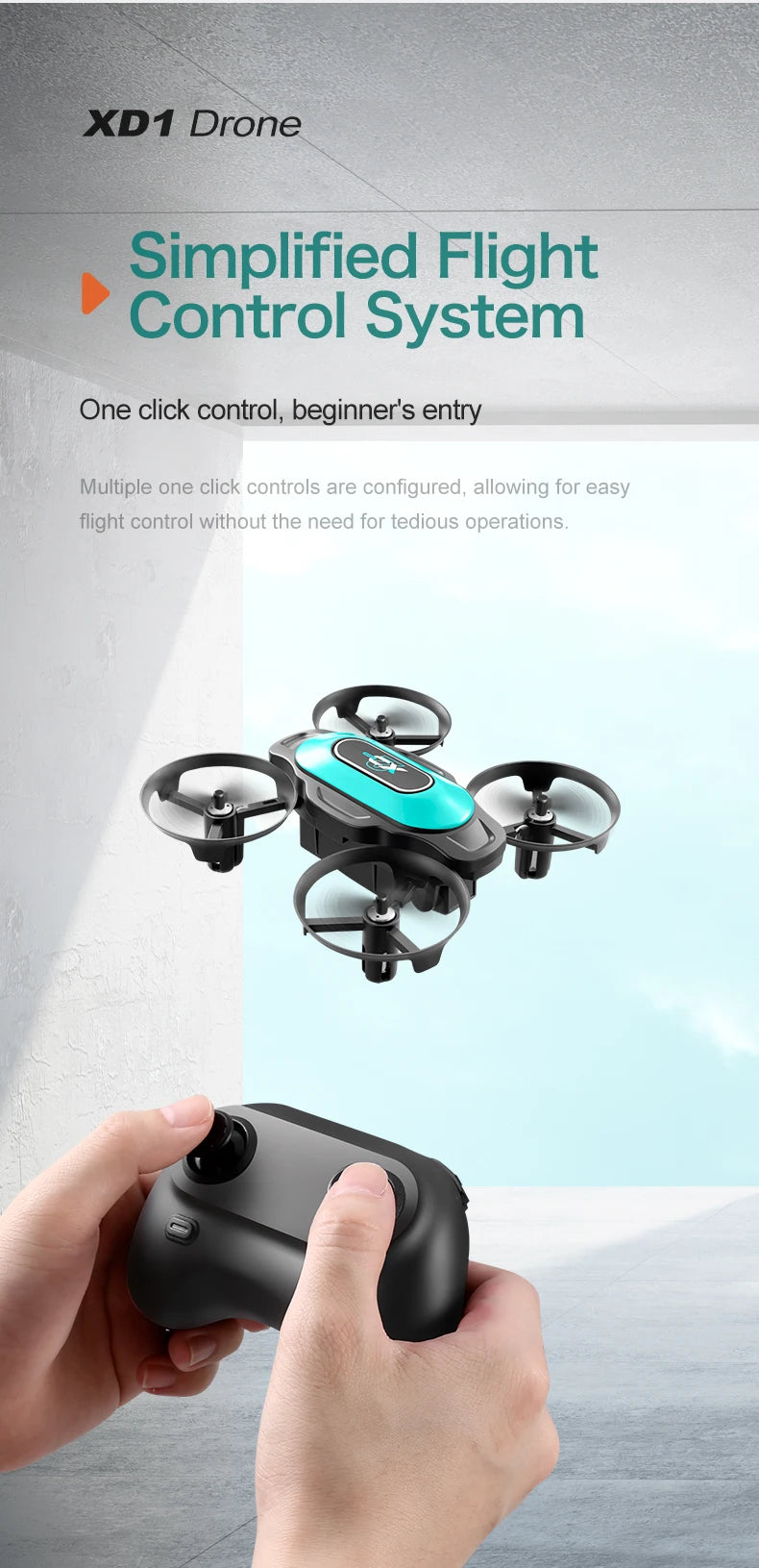 New XD2 Mini Drone 4ch 6-Axis Headless Mode Helicopter 360° Flip Remote Control Aircraft Rc Quadcopter Toy Mini Drone For Kids