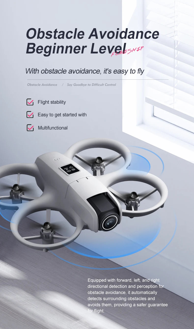 i1 PRO Mini Drone 8K HD Dual Camera Aerial Obstacle Avoidance Optical Flow Hover Avoidance Four-Axis RC Drone 10000M For Xiaomi