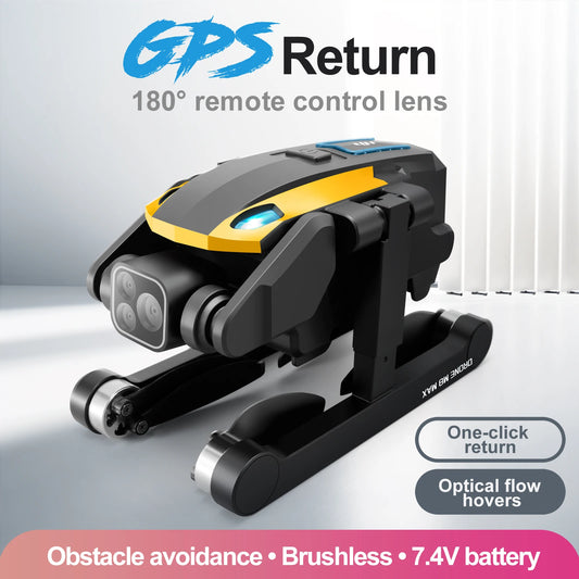 2024 M8Pro RC Drone 4K Professinal With 1080P Wide Angle HD Camera Foldable Helicopter WIFI FPV Height Hold Gift Toy