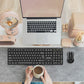 2.4G Keyboard Mouse Combo Wireless Mouse USB Receiver Keyboard Set with Number Pad For Windows Computer PC Notebook Laptop