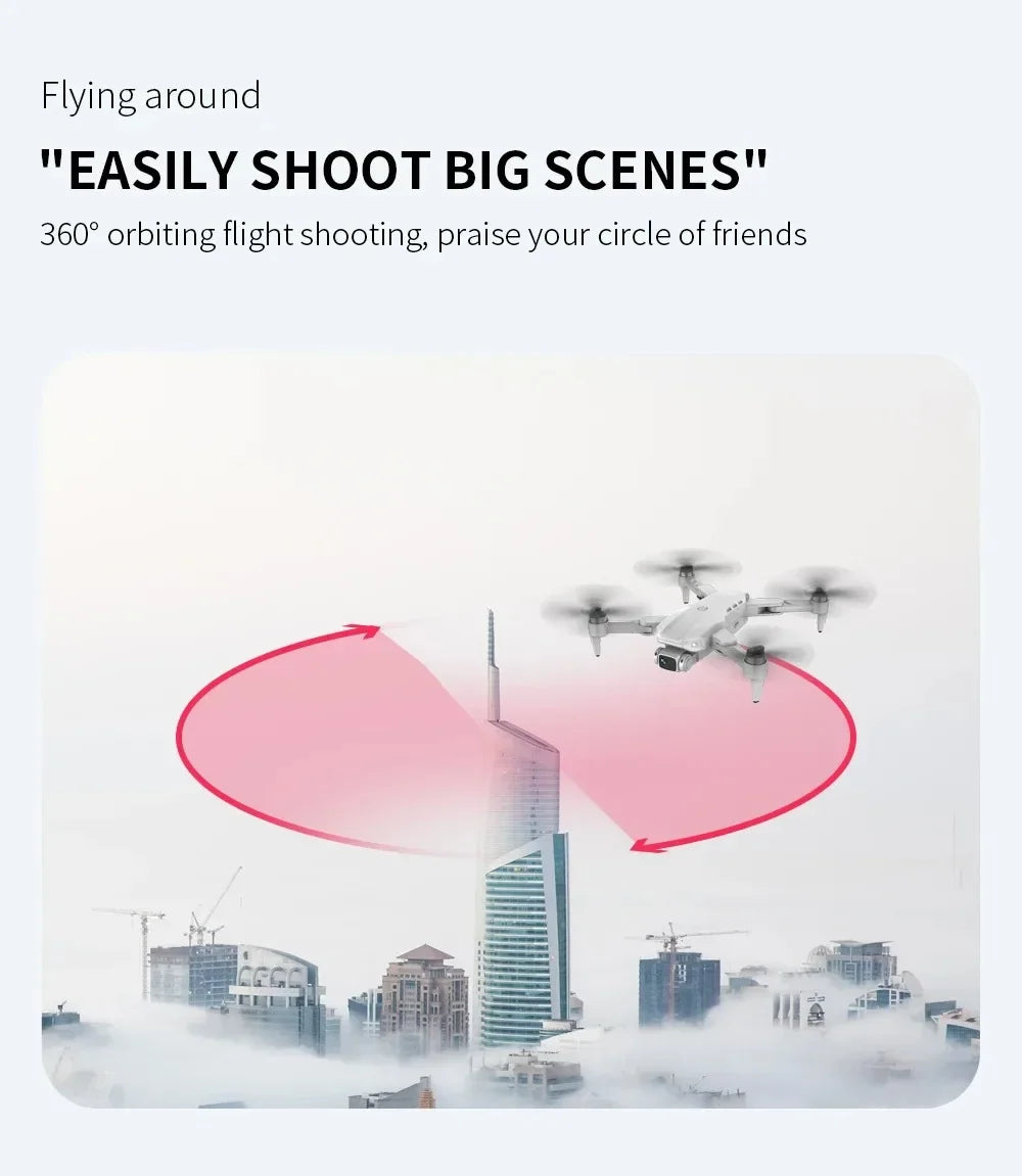Drone L900 Pro 4K Professional 5G GPS HD Dual Camera Photography Brushless Foldable Quadcopter RC Distance 1.2KM Drones Toys
