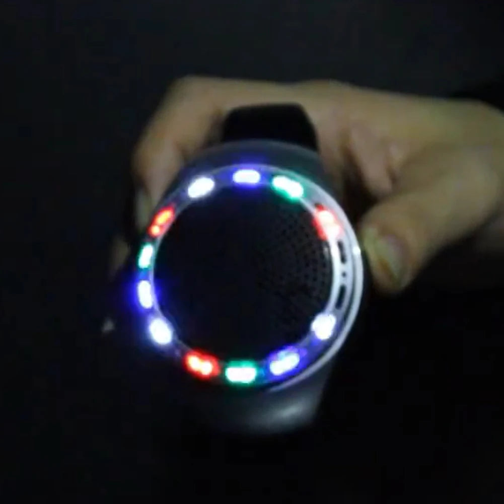New U6 Wrist Watch Bluetooth Speaker With FM Radio Portable Outdoor Sports Running Wearable Mini Speaker Wireless Subwoofer