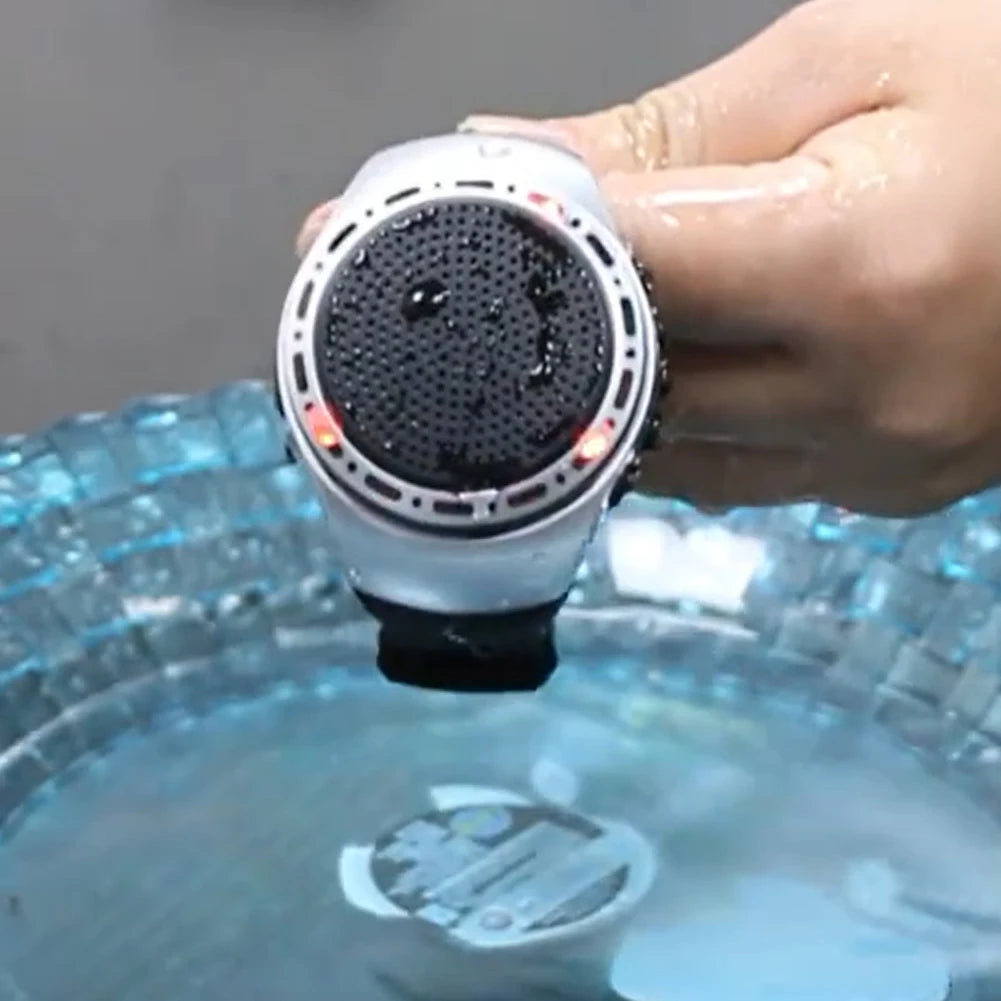New U6 Wrist Watch Bluetooth Speaker With FM Radio Portable Outdoor Sports Running Wearable Mini Speaker Wireless Subwoofer