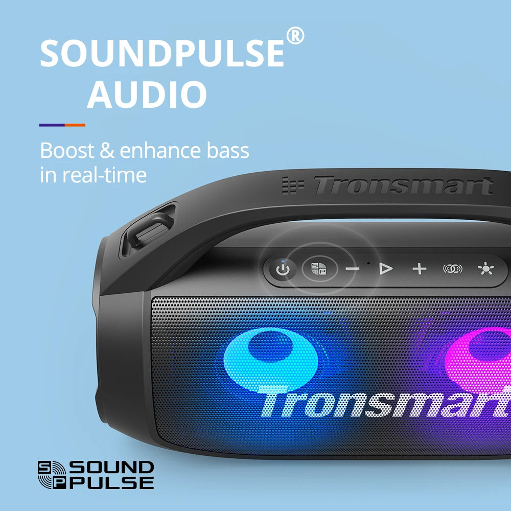 2025! Tronsmart Bang SE Speaker Powerful Portable Speaker with Bluetooth 5.3, Portable Handle, 24-Hour Playtime, for Party,