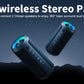 Ortizan Portable Bluetooth Speakers with Bass Boost,IPX7 Waterproof,Suporrt TF Card/AUX,RGB Lights,30H Playtime,24W Loud Drivers