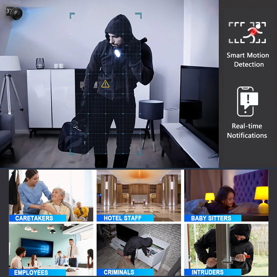 1080P HD security camera Indoor/outdoor surveillance camera,Motion detection,USB charging,Easy installation,Nanny monitoring