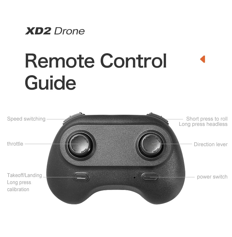 New XD2 Mini Drone 4ch 6-Axis Headless Mode Helicopter 360° Flip Remote Control Aircraft Rc Quadcopter Toy Mini Drone For Kids