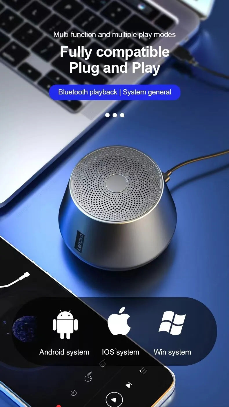 al Lenovo K3 Pro Bluetooth V5.0 Speaker Big Audio With Deep Bass Sound Outdoor Soundbox Music Portable Camping Loudspeaker