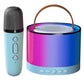 Bluetooth-Compatible 5.3 Portable Karaoke Machine with Wireless Mic Mini Home Theater Speakers Small Speaker for Home Karaoke