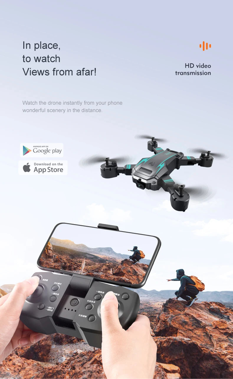 KBDFA New G6 Professional Foldable Quadcopter Aerial Drone S6 HD Camera GPS RC Helicopter FPV WIFI Obstacle Avoidance Toy Gifts
