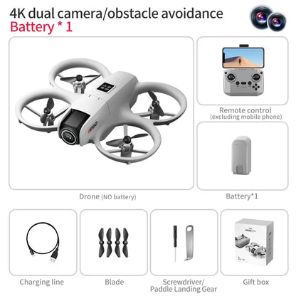 i1 PRO Mini Drone 8K HD Dual Camera Aerial Obstacle Avoidance Optical Flow Hover Avoidance Four-Axis RC Drone 10000M For Xiaomi
