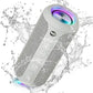 Ortizan Portable Bluetooth Speakers with Bass Boost,IPX7 Waterproof,Suporrt TF Card/AUX,RGB Lights,30H Playtime,24W Loud Drivers