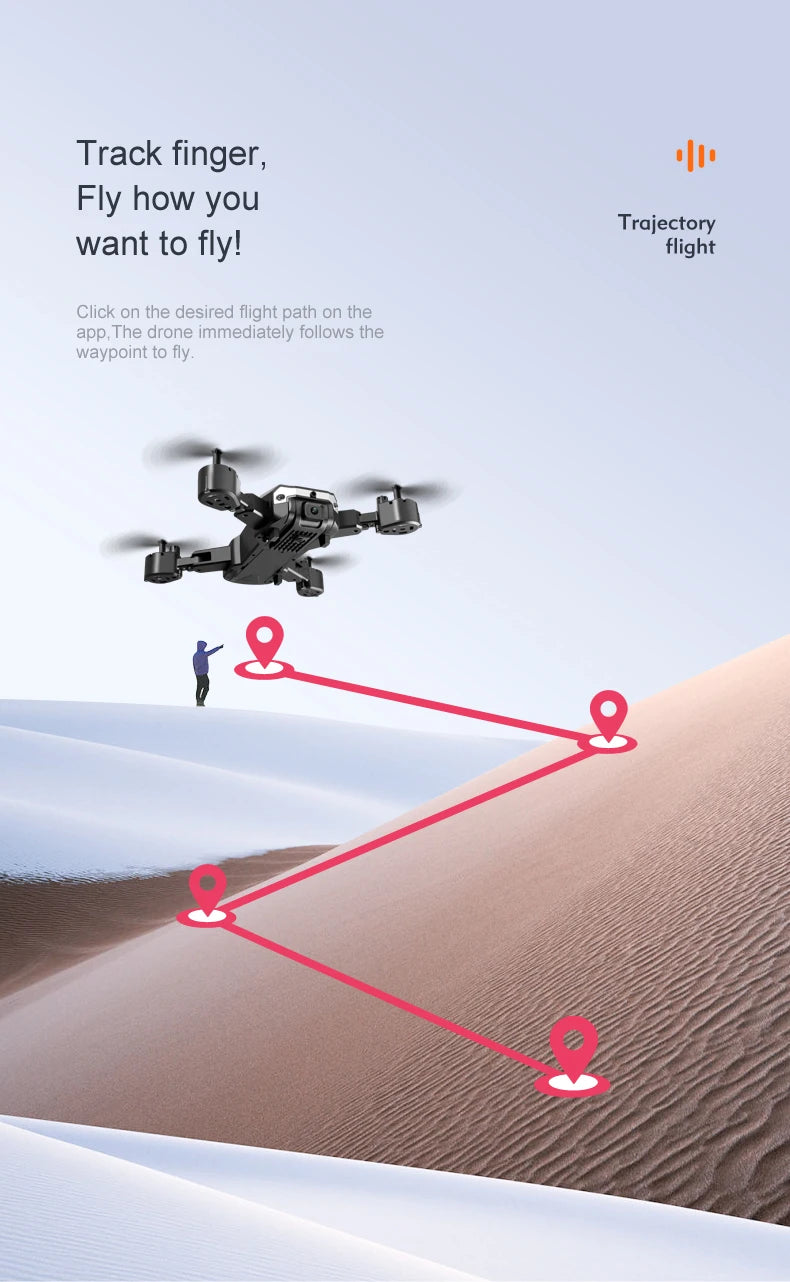 KBDFA New G6 Professional Foldable Quadcopter Aerial Drone S6 HD Camera GPS RC Helicopter FPV WIFI Obstacle Avoidance Toy Gifts