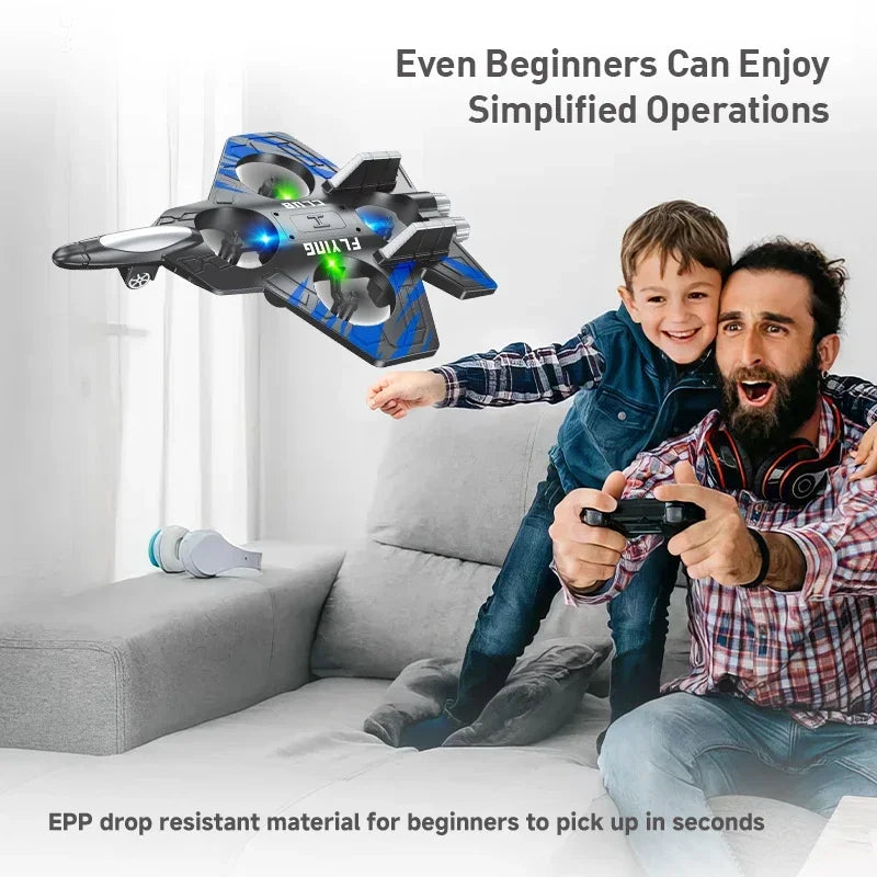 NEW CZ01 RC Remote Fighter Plane Quadcopter Foam Aircraft Shatterproof Long Endurance Drone Children's Toys Gift Drones