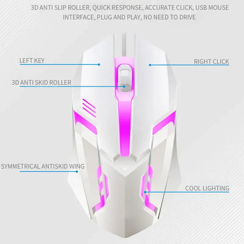 RGB Gaming Keyboard Gamer Keyboard And Mouse Kit Wired Mechanical Keyboard Gaming Keyboard And Mouse Combo    Gamers