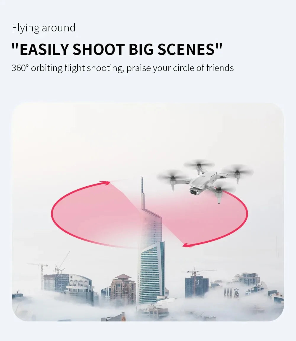 Drone L900 Pro 4K Professional 5G GPS HD Dual Camera Photography Brushless Foldable Quadcopter RC Distance 1.2KM Drones Toys