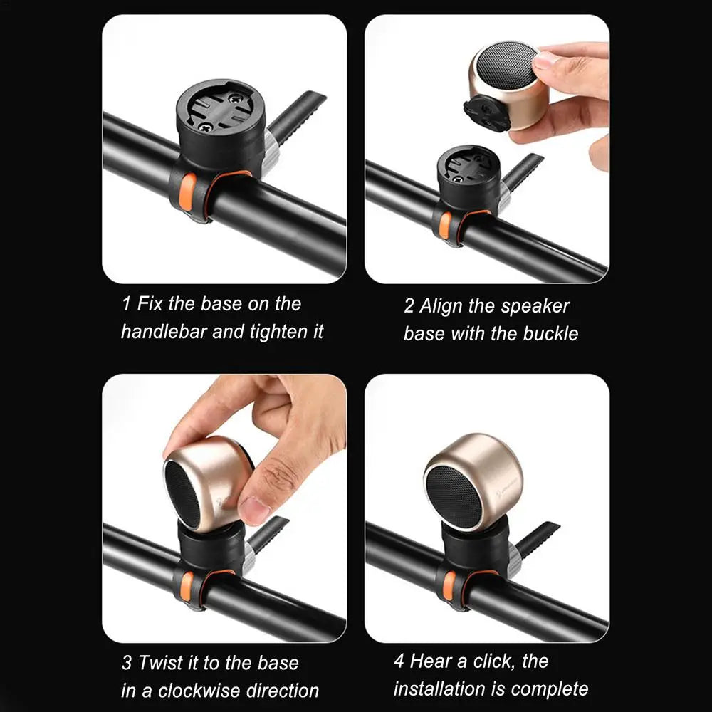 Portable Motorcycle Speaker Small Traveling Wireless Speaker Waterproof Cycling Stereo Speaker Loud Sound Shower Wireless
