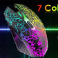 Wireless Gaming Keyboard and Mouse Combo,Rainbow Backlit Rechargeable 3800mAh Battery,87 Keys Mechanical Feel Keyboard