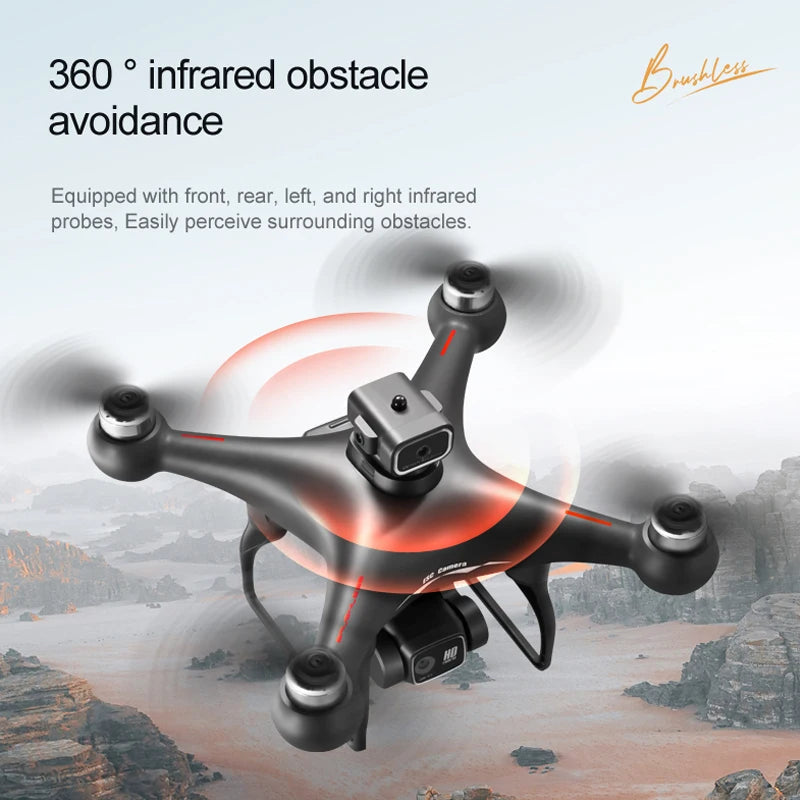 S116 MAX Drone  WIFI FPV Professional 5G HD Dual ESC Camera Optical Flow Brushless 360° Obstacle Avoidance RC Dron Toys