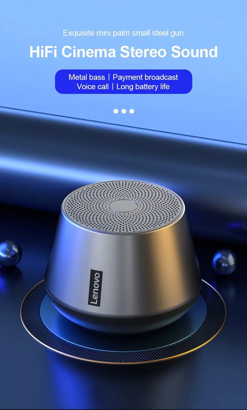 al Lenovo K3 Pro Bluetooth V5.0 Speaker Big Audio With Deep Bass Sound Outdoor Soundbox Music Portable Camping Loudspeaker