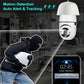 2Pc Ease Life APP-Light Bulb Security Cameras Outdoor Wireless WiFi Camera 5GHz, 360 Degree, E27 Light Socket Screw In Securi