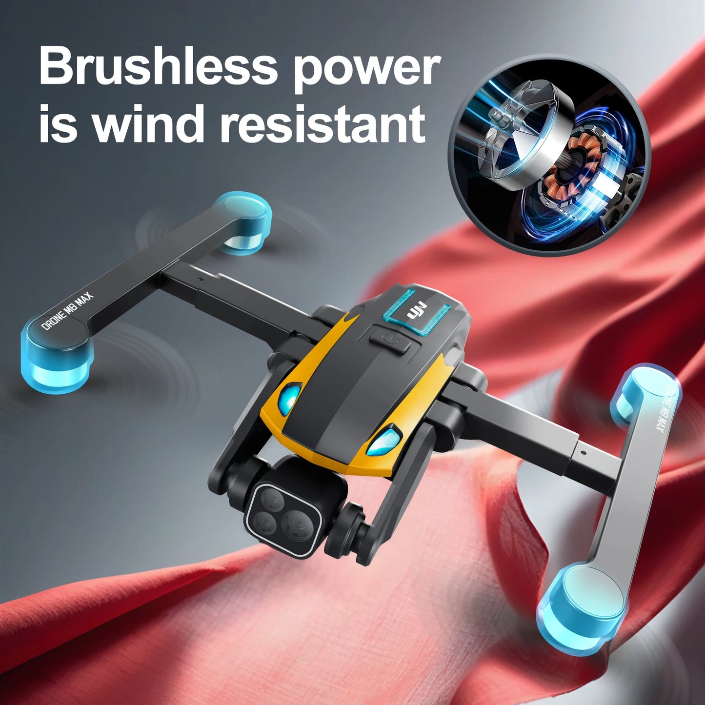 2024 M8Pro RC Drone 4K Professinal With 1080P Wide Angle HD Camera Foldable Helicopter WIFI FPV Height Hold Gift Toy