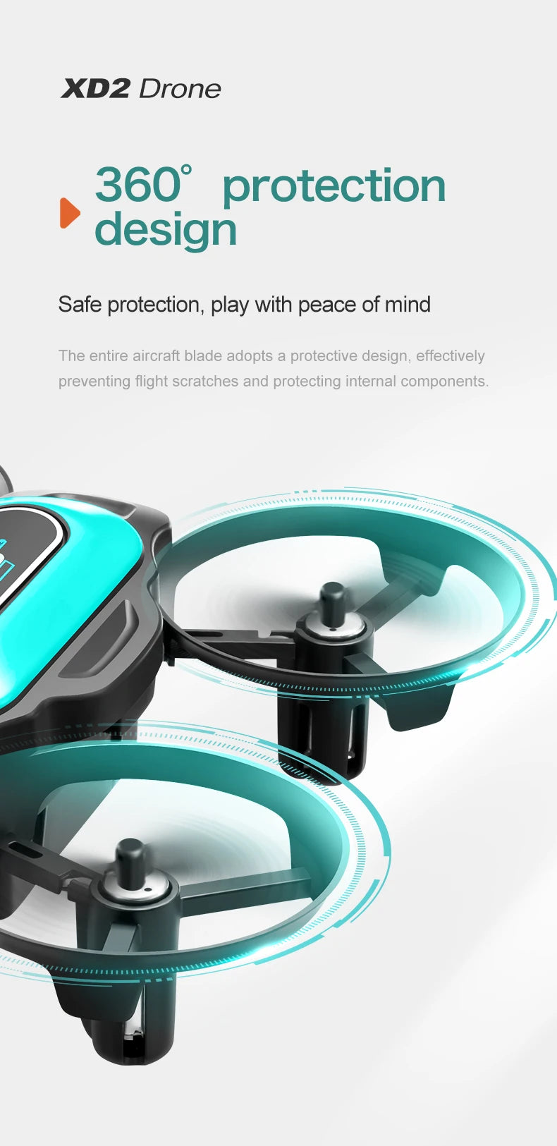 New XD2 Mini Drone 4ch 6-Axis Headless Mode Helicopter 360° Flip Remote Control Aircraft Rc Quadcopter Toy Mini Drone For Kids