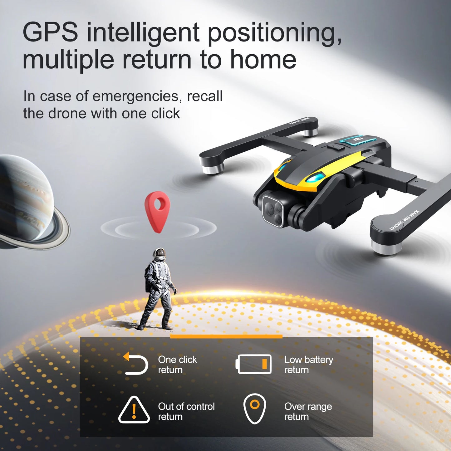 2024 M8Pro RC Drone 4K Professinal With 1080P Wide Angle HD Camera Foldable Helicopter WIFI FPV Height Hold Gift Toy