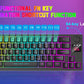 Wireless Gaming Keyboard and Mouse Combo, 12 RGB Backlit Rotary Knob, 4000mAh Battery,Mechanical Feel Keyboard and Quiet Mouse