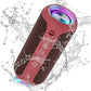 Ortizan Portable Bluetooth Speakers with Bass Boost,IPX7 Waterproof,Suporrt TF Card/AUX,RGB Lights,30H Playtime,24W Loud Drivers