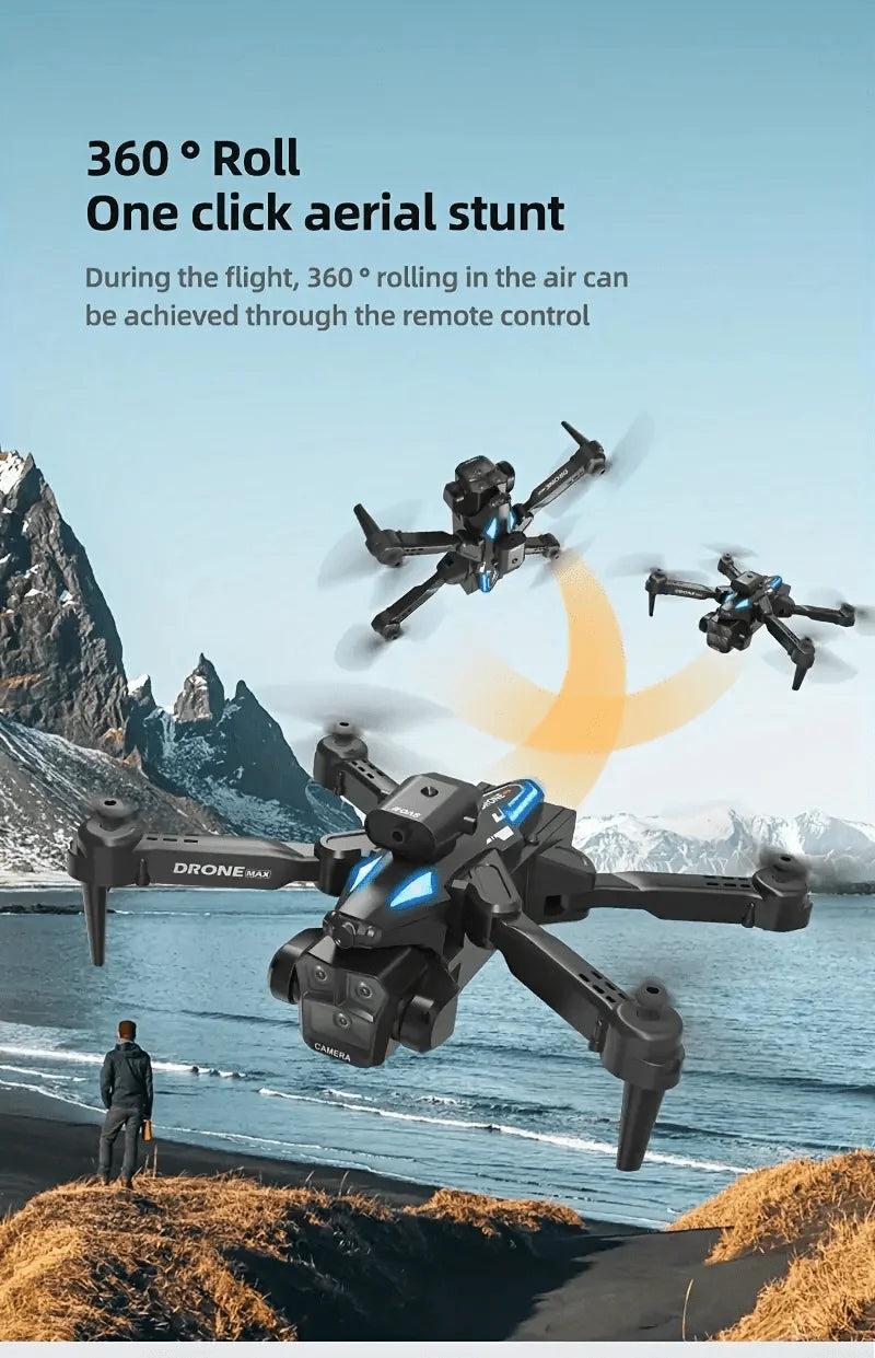 C10 RC Drone 4K Professional Three Camera HD Obstacle Avoidance Dron Wifi FPV Quadcopter Remote Control Aircraft Helicopter Toys
