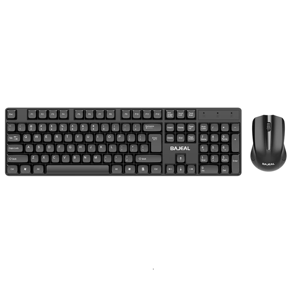 2.4G Wireless Keyboard and Mouse Combo USB Receiver Silent Full-Size Mouse and Keyboard Office Keyboard for PC/Laptop/Windows