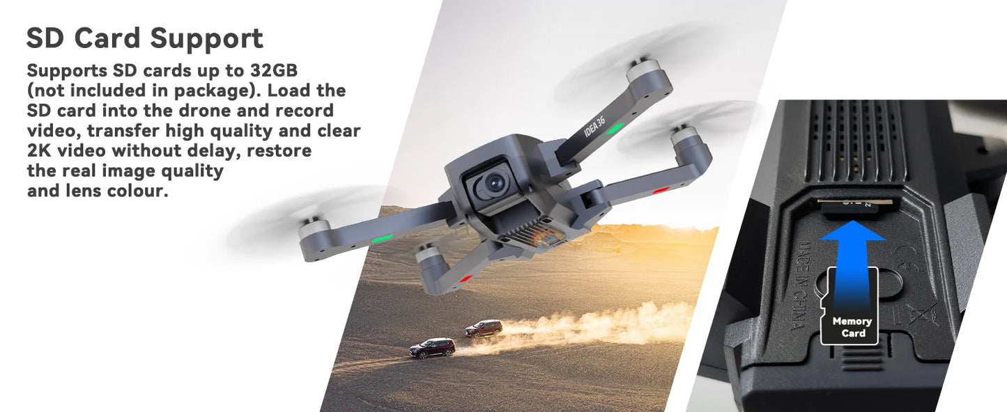 TT36 GPS RC Drone With 4K Camera 5GHz WIFI FPV Optical Flow Positioning Quadcopter Brushless Motor Remoted Control Drones C0