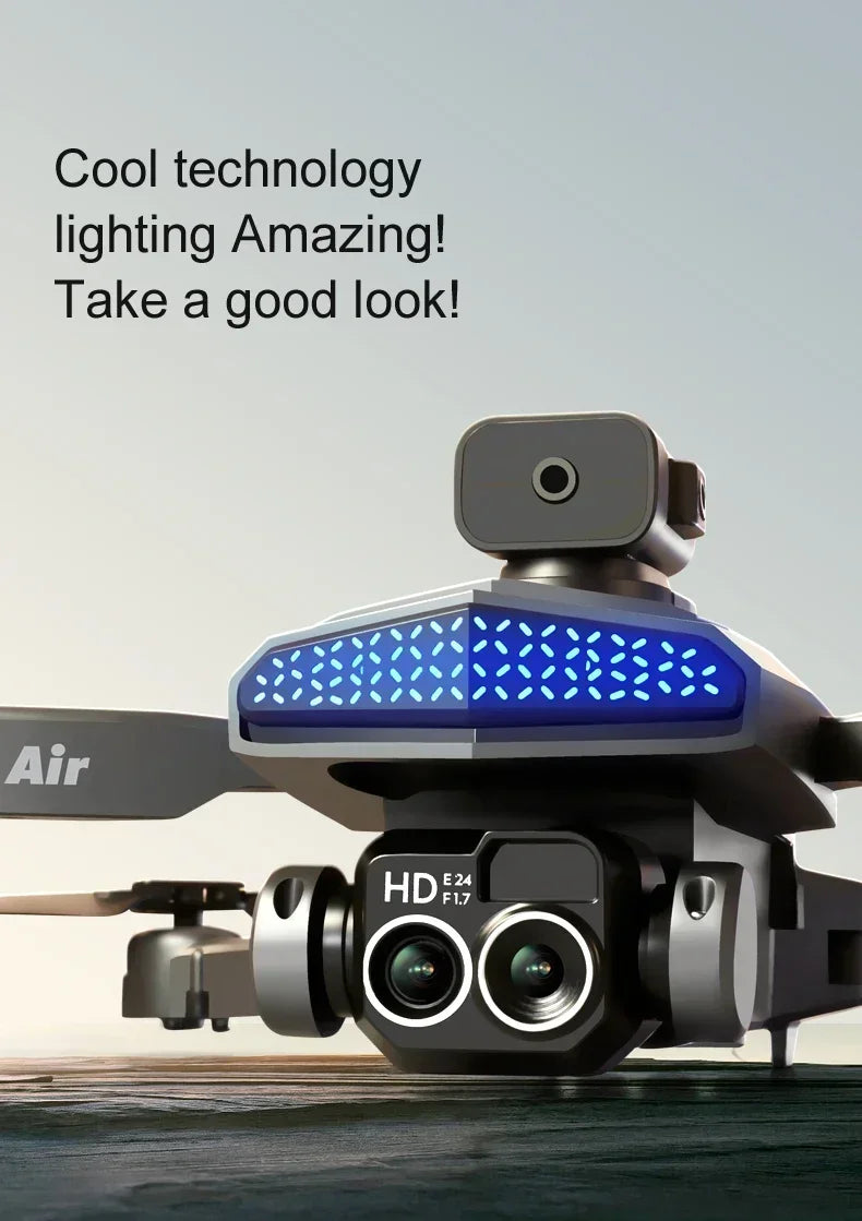 New D6 8K Drone Professional HD Dual Camera Optical Flow Localization Obstacle Avoidance WIFI FPV RC Foldable Quadcopter Toys