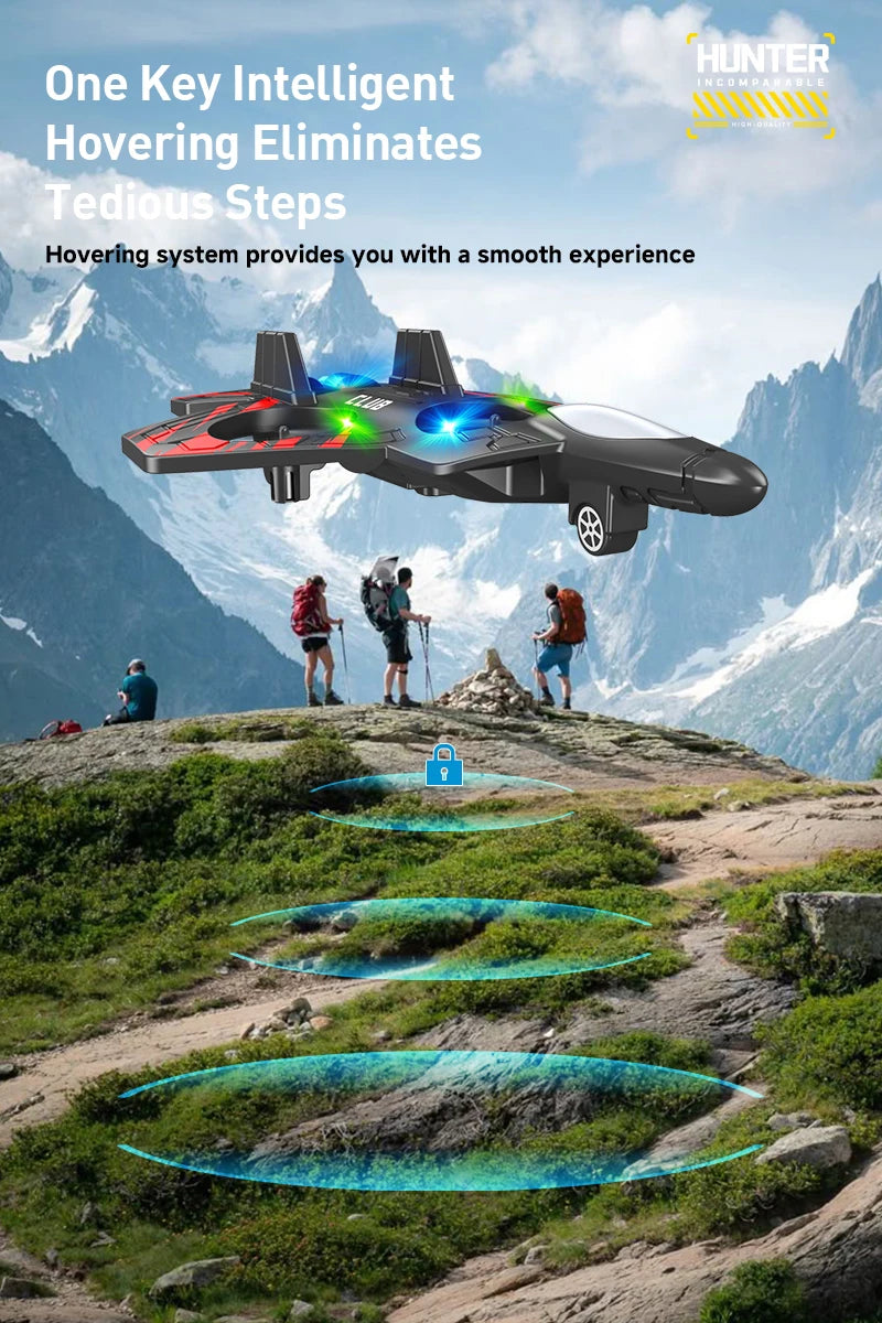 NEW CZ01 RC Remote Fighter Plane Quadcopter Foam Aircraft Shatterproof Long Endurance Drone Children's Toys Gift Drones