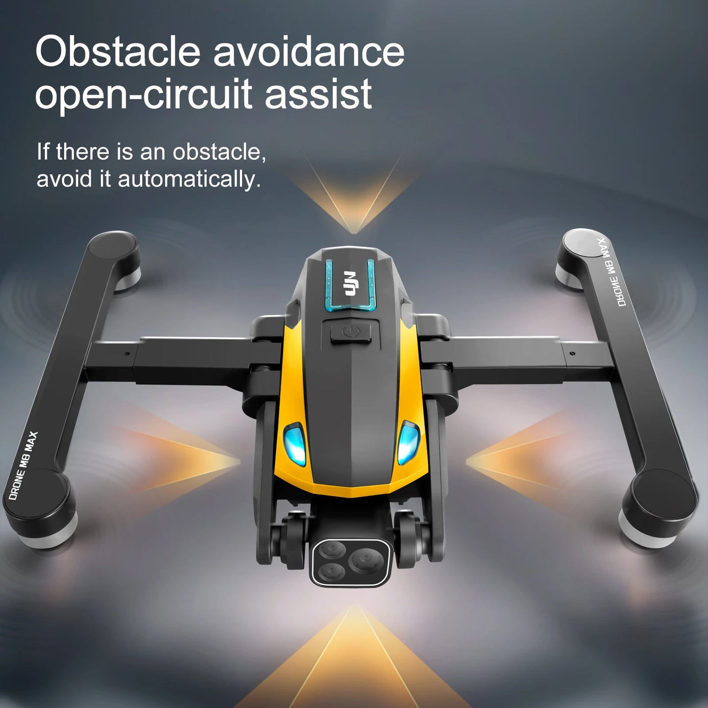 2024 M8Pro RC Drone 4K Professinal With 1080P Wide Angle HD Camera Foldable Helicopter WIFI FPV Height Hold Gift Toy