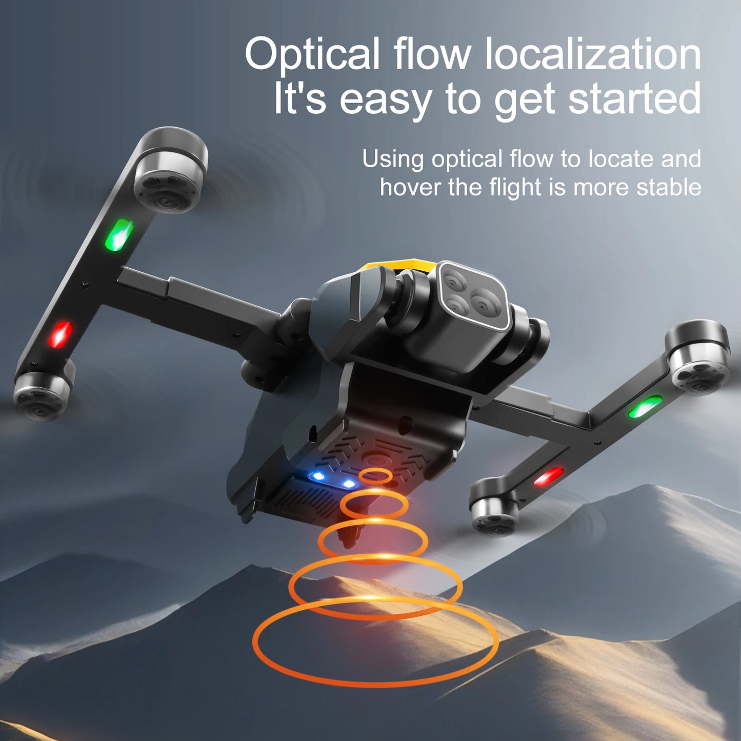 2024 M8Pro RC Drone 4K Professinal With 1080P Wide Angle HD Camera Foldable Helicopter WIFI FPV Height Hold Gift Toy